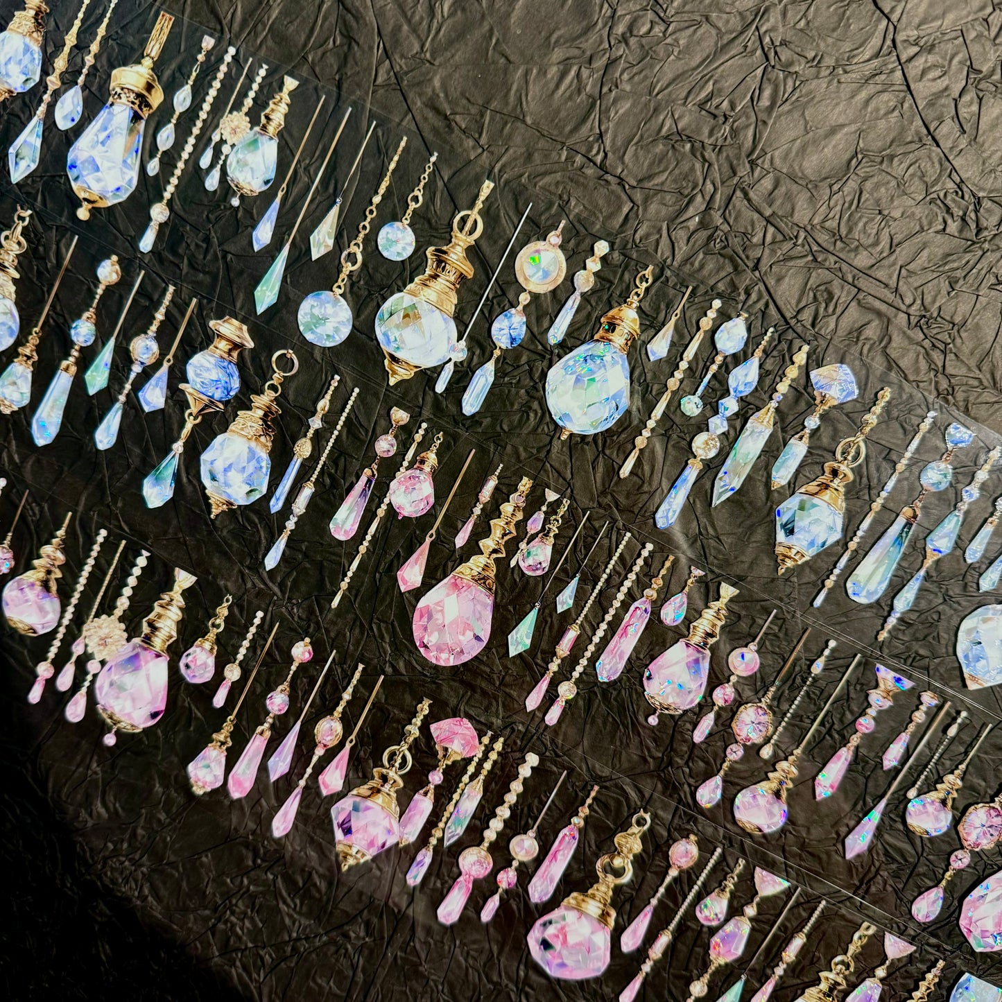 QYマステ廃盤品余剰分Crystal Party 6cm×5M 貝殻光