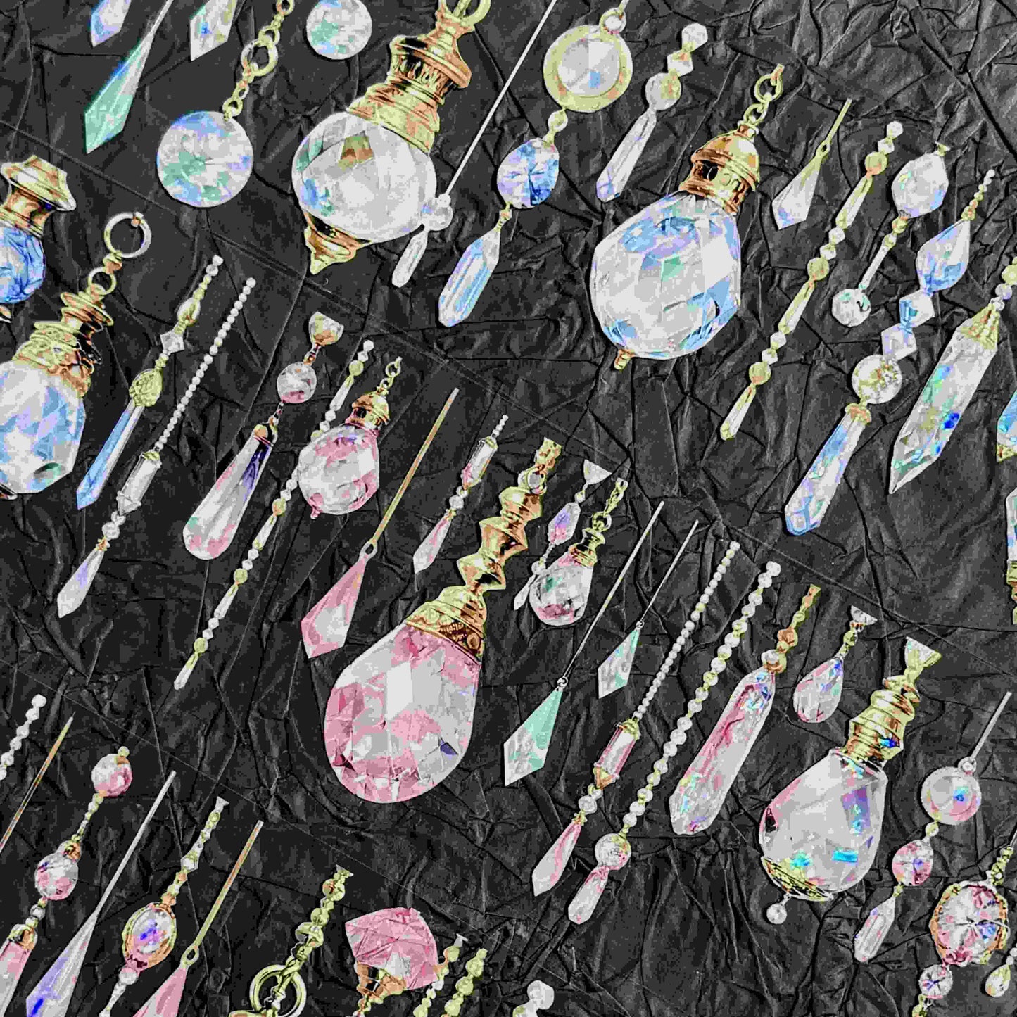 QYマステ廃盤品余剰分Crystal Party 6cm×5M 貝殻光