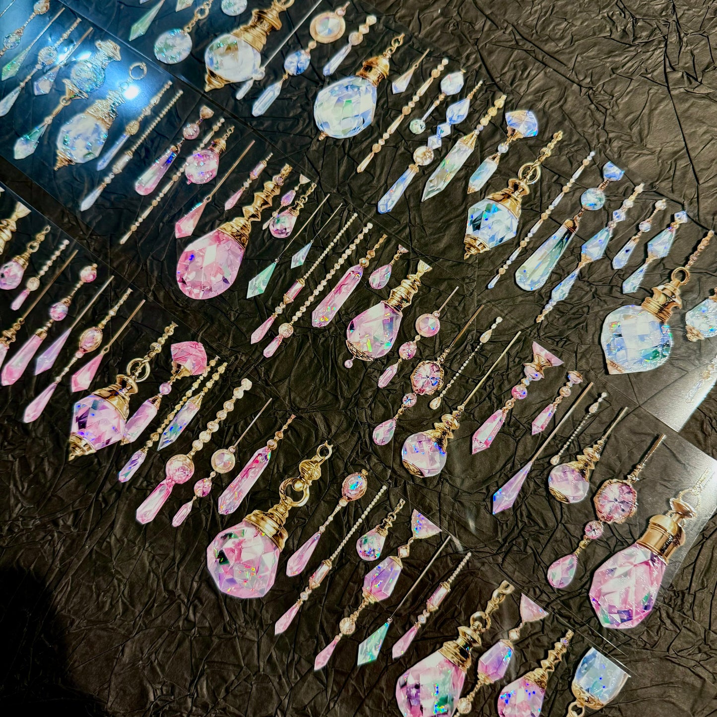 QYマステ廃盤品余剰分Crystal Party 6cm×5M 貝殻光