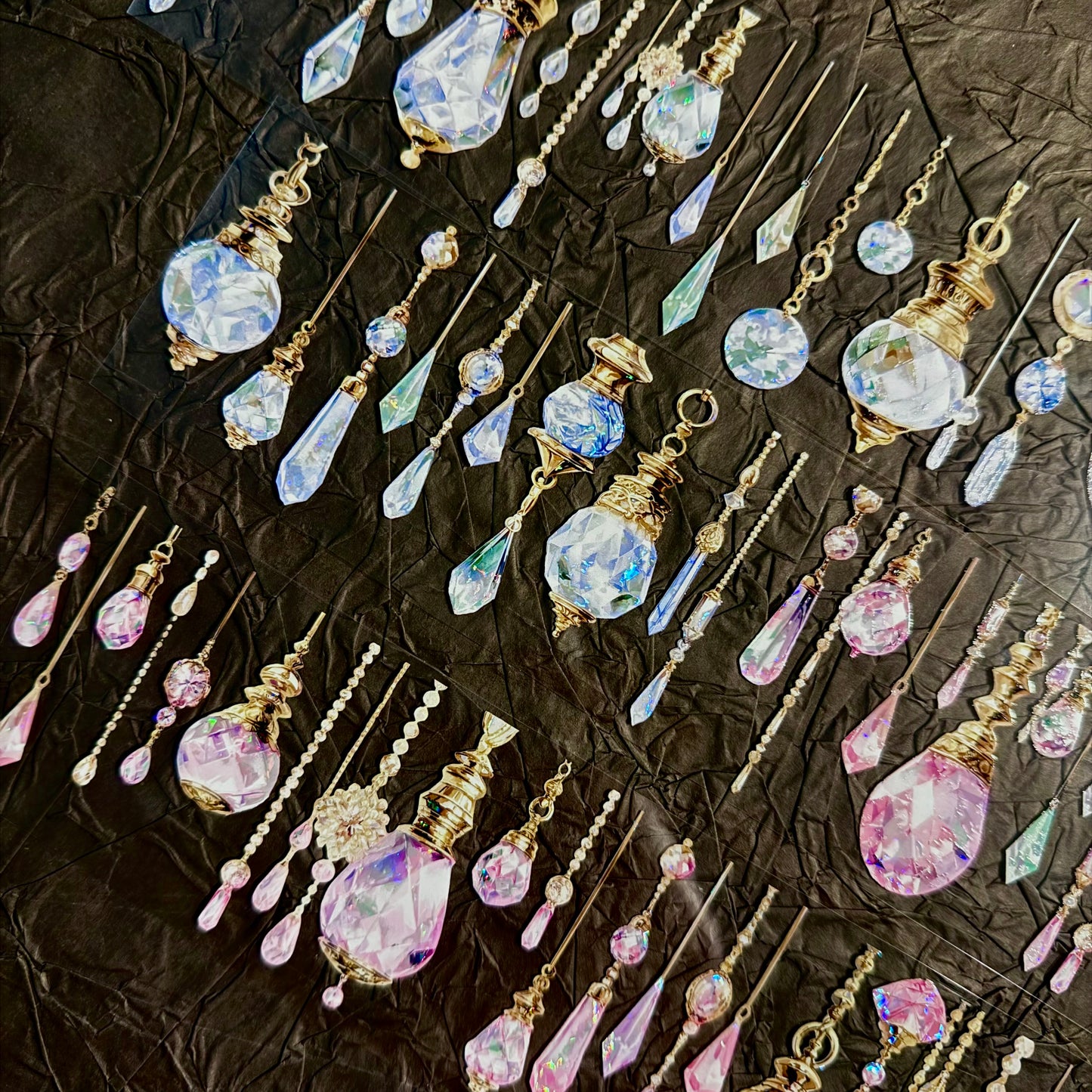 QYマステ廃盤品余剰分Crystal Party 6cm×5M 貝殻光