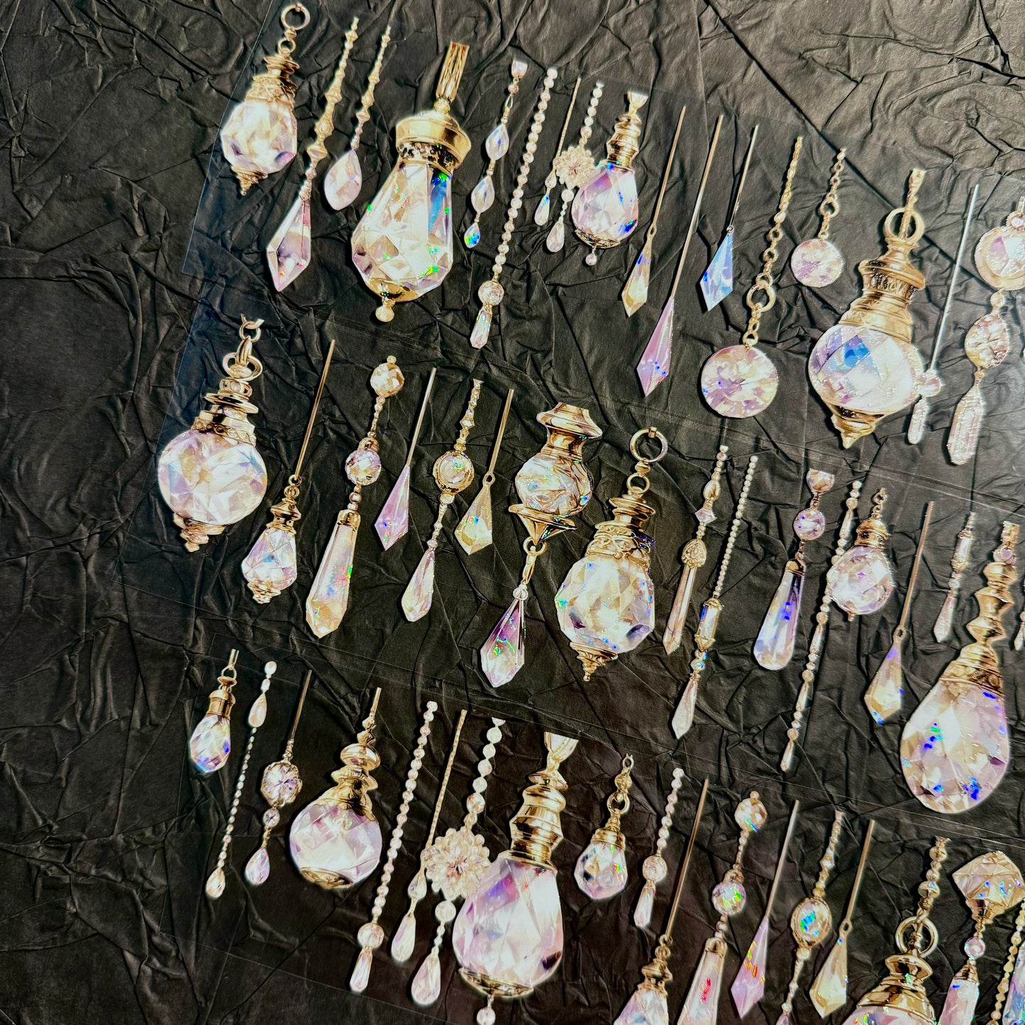 QYマステ廃盤品余剰分Crystal Tonight 6cm×5M 貝殻光