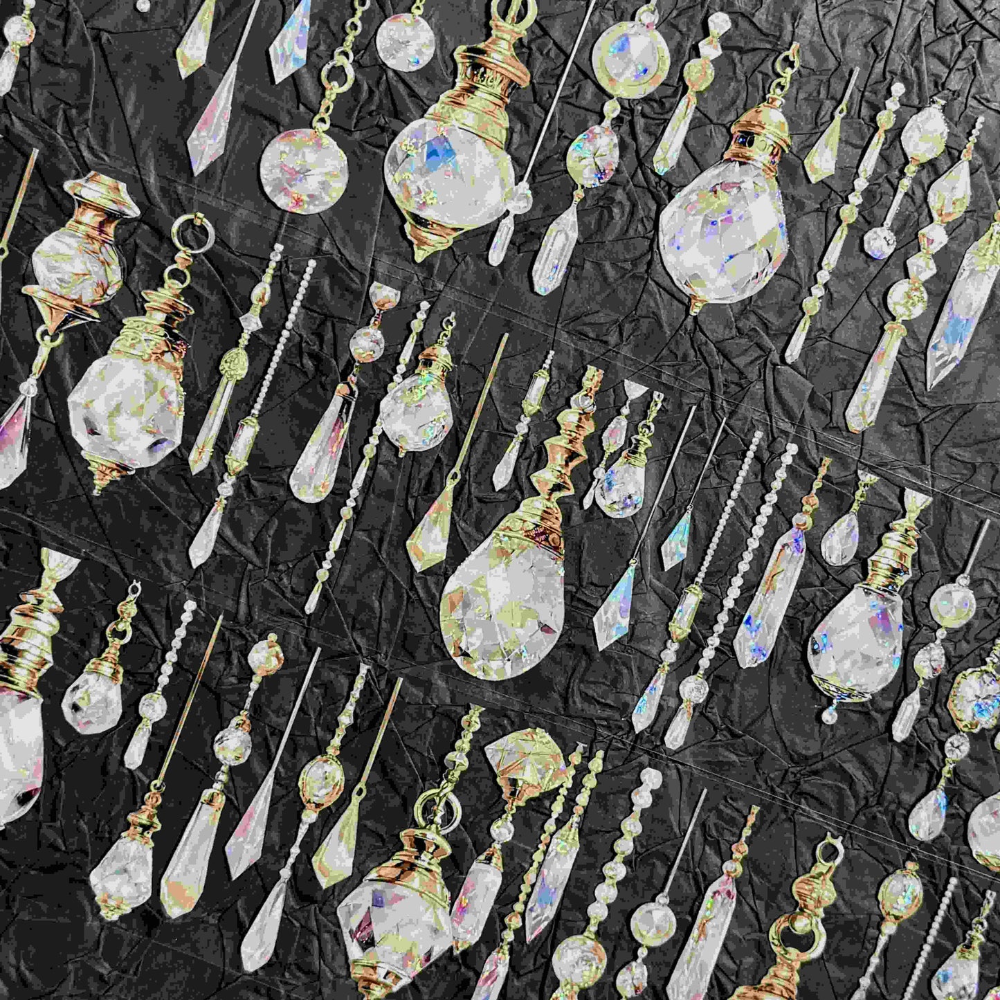 QYマステ廃盤品余剰分Crystal Tonight 6cm×5M 貝殻光
