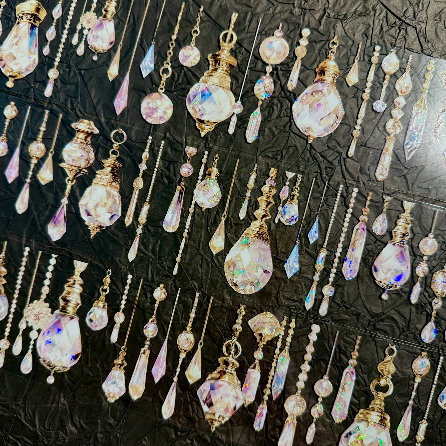 QYマステ廃盤品余剰分Crystal Tonight 6cm×5M 貝殻光