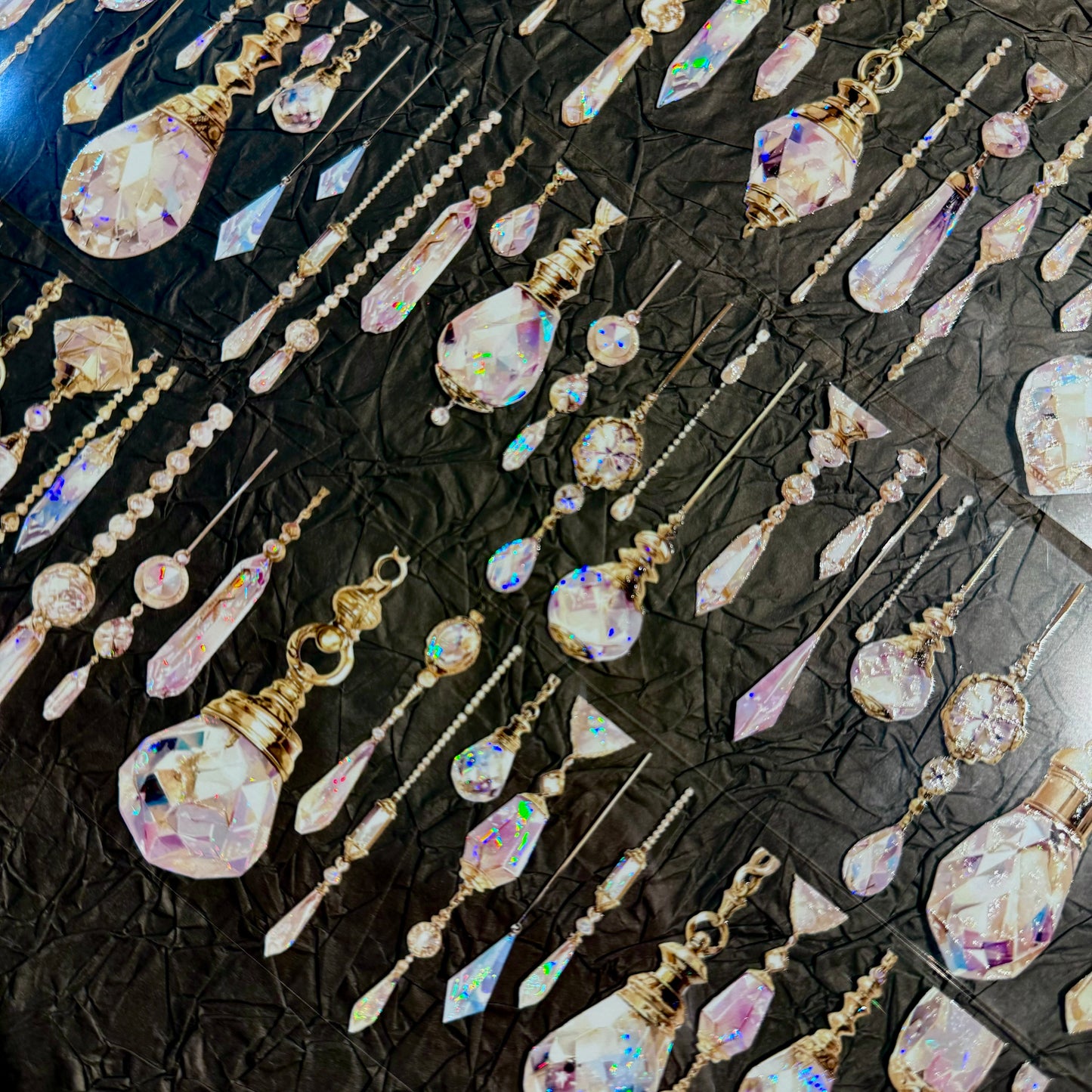 QYマステ廃盤品余剰分Crystal Tonight 6cm×5M 貝殻光