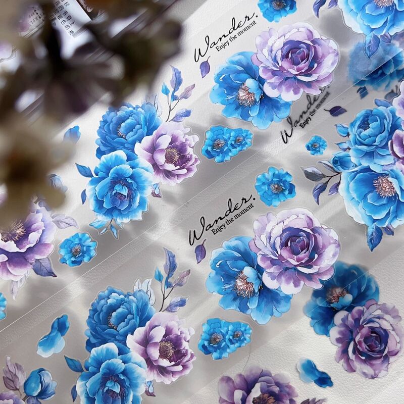 DXSマステ《蓝紫韵调》6cm×3M(50cmループ)PET・型抜き