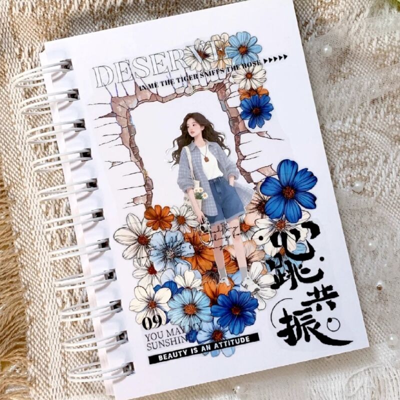 DXSマステ《花卉忆彩》6cm×3M(50cmループ)PET・型抜き