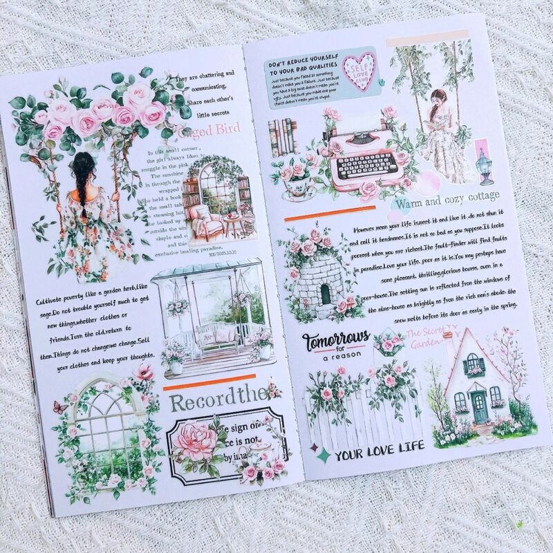 DXSマステ《夢中薔薇》6.5cm×3M(100cmループ)PET・型抜き