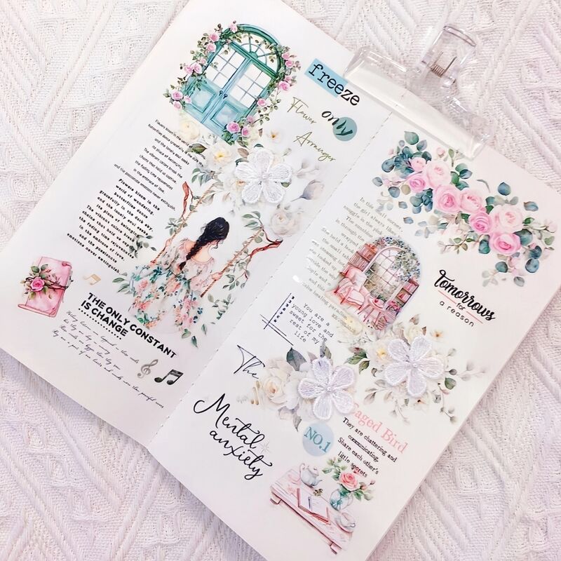 DXSマステ《夢中薔薇》6.5cm×3M(100cmループ)PET・型抜き