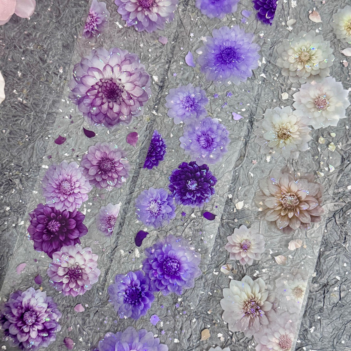 QYマステ廃盤品余剰分 Dahlia Garden 6cm×5M 貝殻光