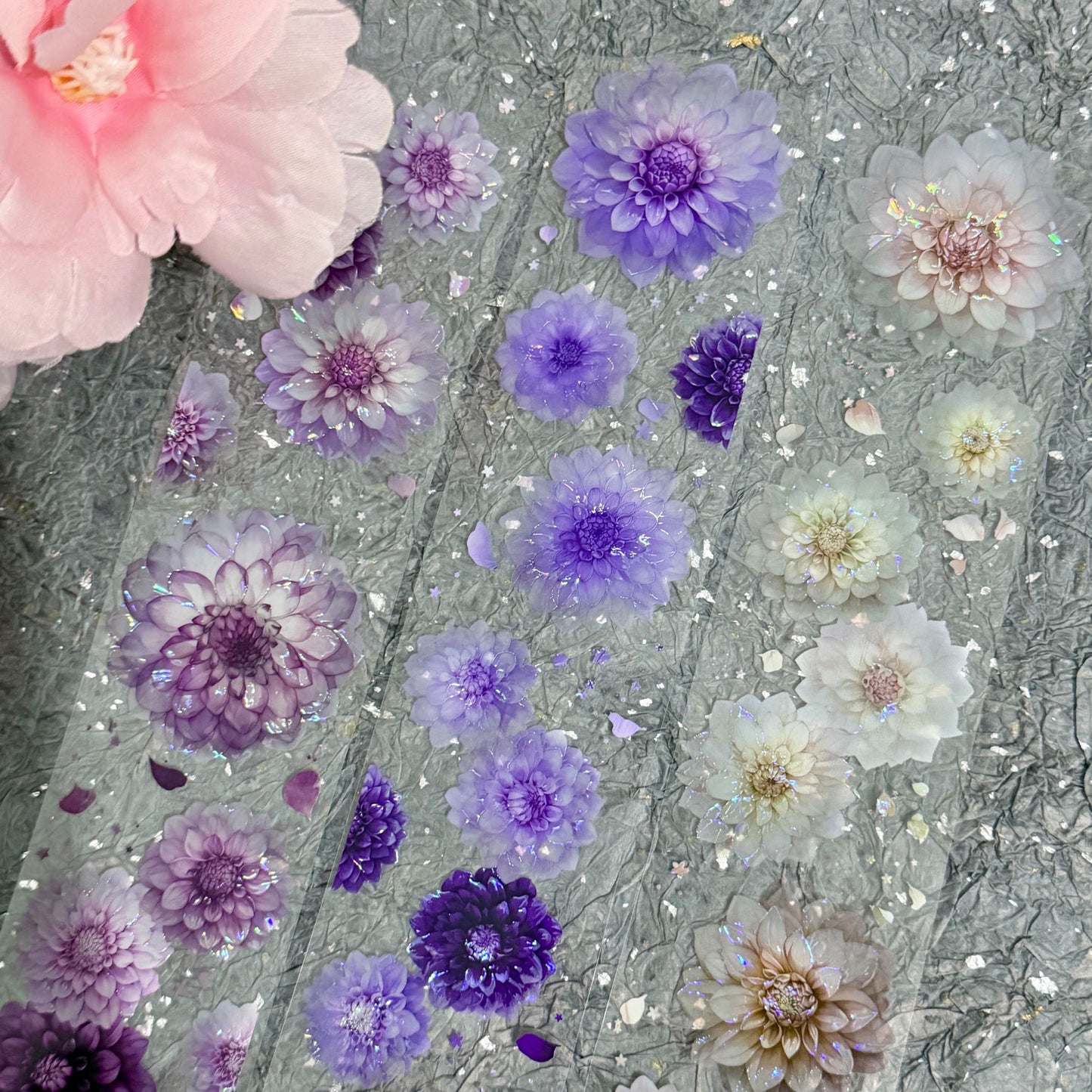 QYマステ廃盤品余剰分 Dahlia Garden 6cm×5M 貝殻光