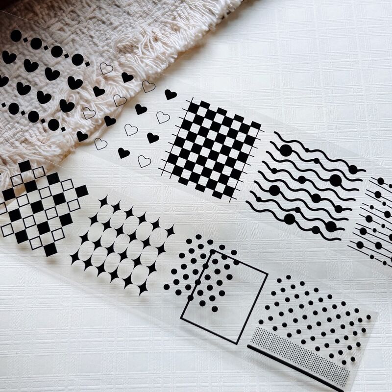 QYマステ8月新作Dotted Lines 3cm×5M（5色500cmループ） PET