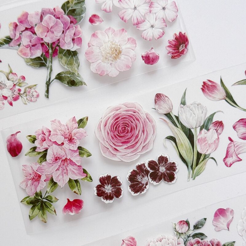 KKYマステ【粉花集】5.5cm×5M(100cmループ)PET