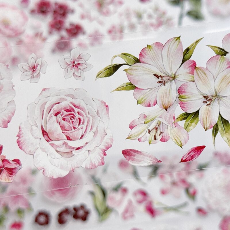 KKYマステ【粉花集】5.5cm×5M(100cmループ)PET