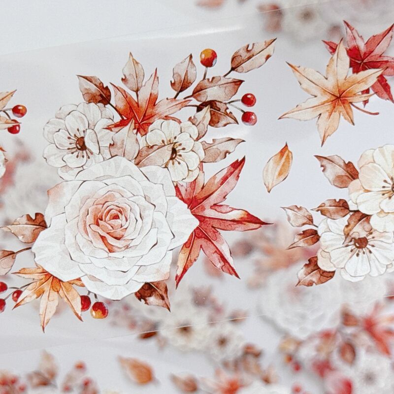 KKYマステ【枫林晚】6cm×5M(100cmループ)PET