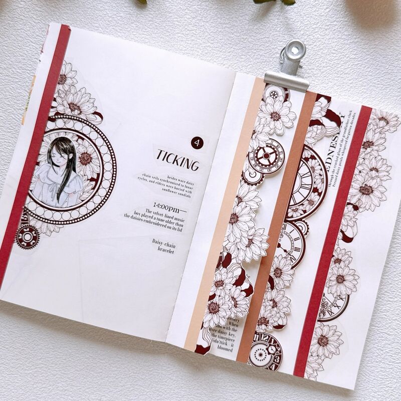 KKYマステ【单色菊】6cm×5M(125cmループ)PET