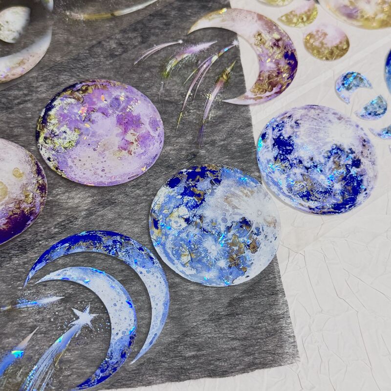 QYマステ12月リニューアル新作Lunar-galaxy Ⅱ 6cm×5M 貝殻光
