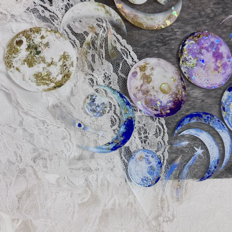QYマステ12月リニューアル新作Lunar-galaxy Ⅱ 6cm×5M 貝殻光