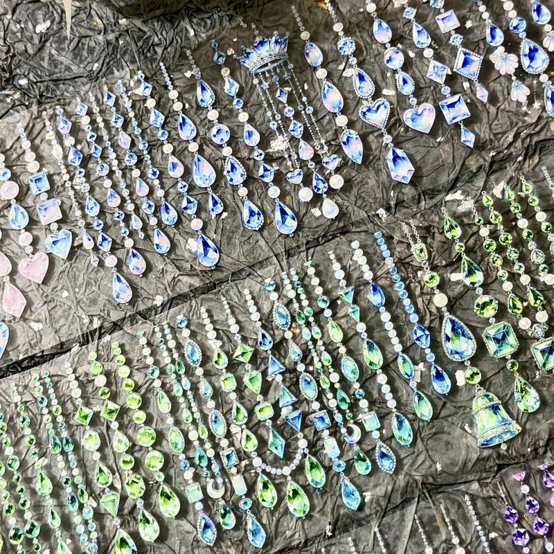 QYマステ8月新作Mint Crystal 6cm×5M 貝殻光