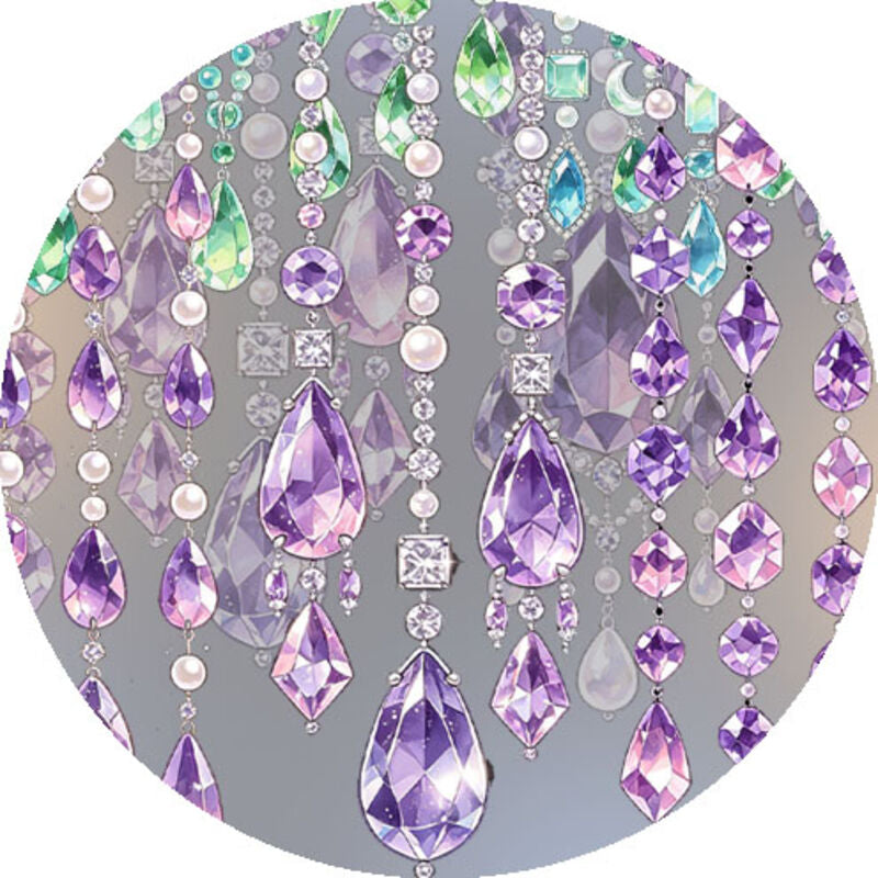 QYマステ8月新作Mint Crystal 6cm×5M 貝殻光
