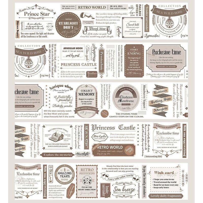 YMWマステ复古小调 棕 PET