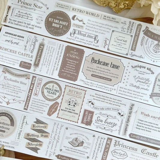 YMWマステ复古小调 棕 PET