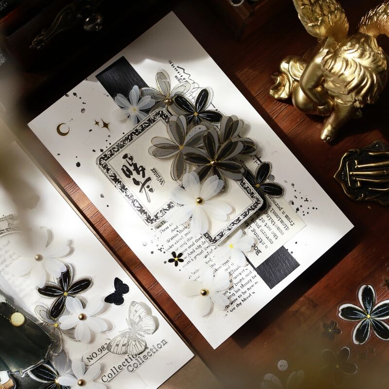 YIERマステ【透白花集】PETダイカット