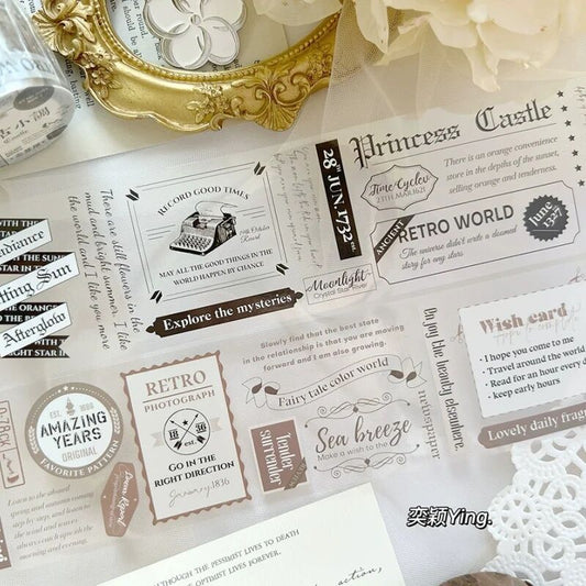 YMWマステ复古小调 棕 PET