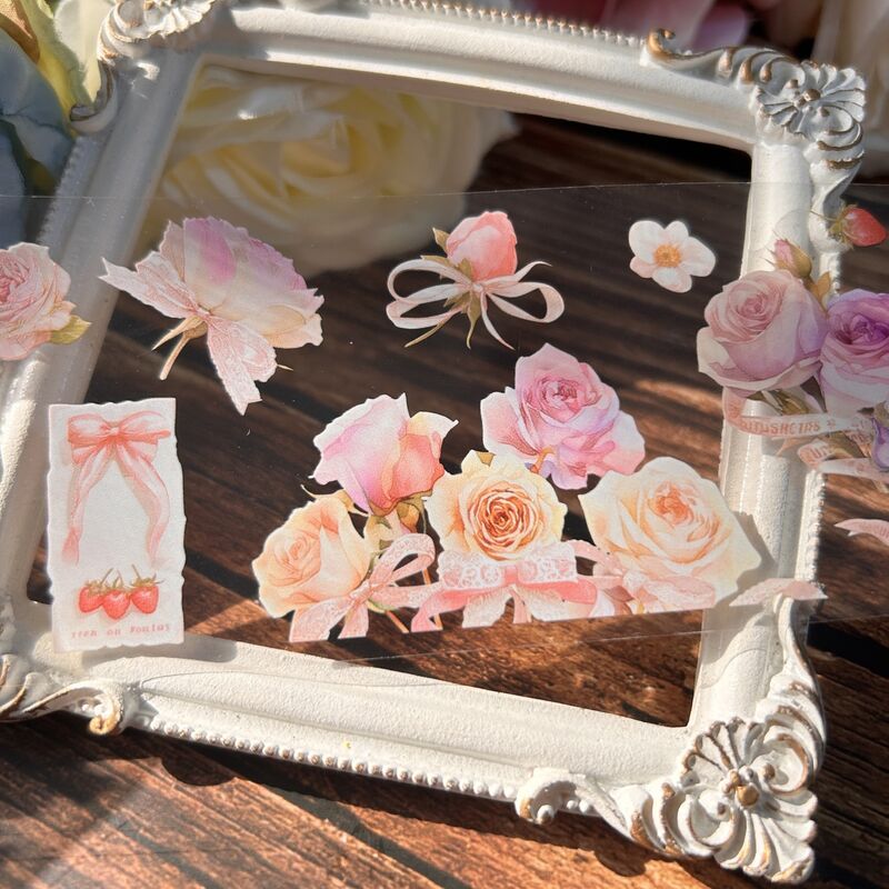 QYマステ4月新作Polish floral 6cm×5M PET