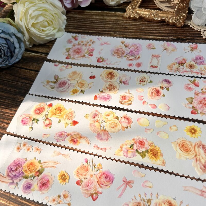 QYマステ4月新作Polish floral 6cm×5M PET