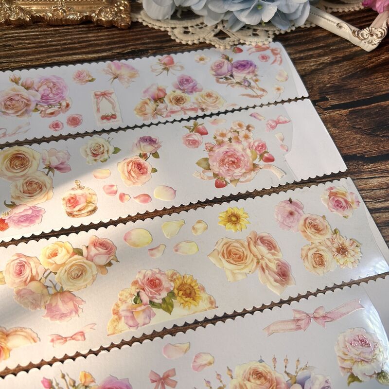 QYマステ4月新作Polish floral 6cm×5M PET