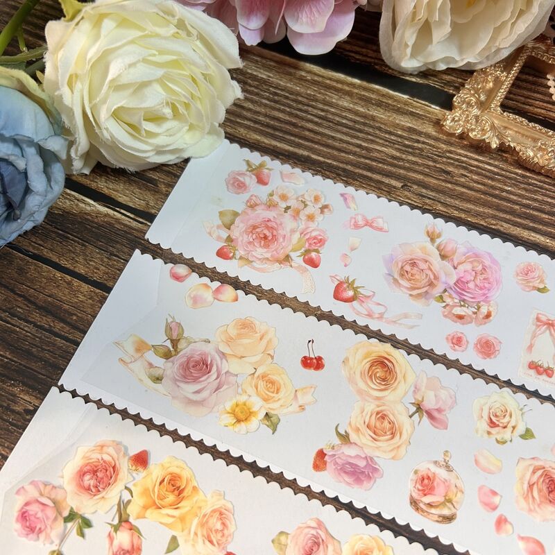 QYマステ4月新作Polish floral 6cm×5M PET
