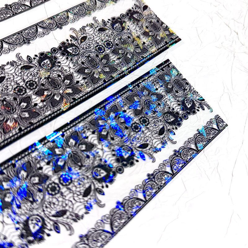 QYマステ1月新作Black Lace 6cm×5M 貝殻光