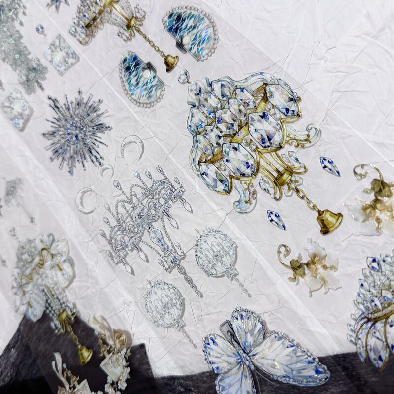 QYマステ1月新作Chandelier Night 6cm×5M 貝殻光