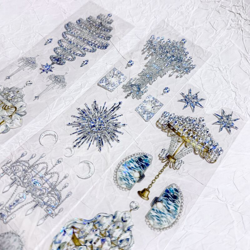 QYマステ1月新作Chandelier Night 6cm×5M 貝殻光