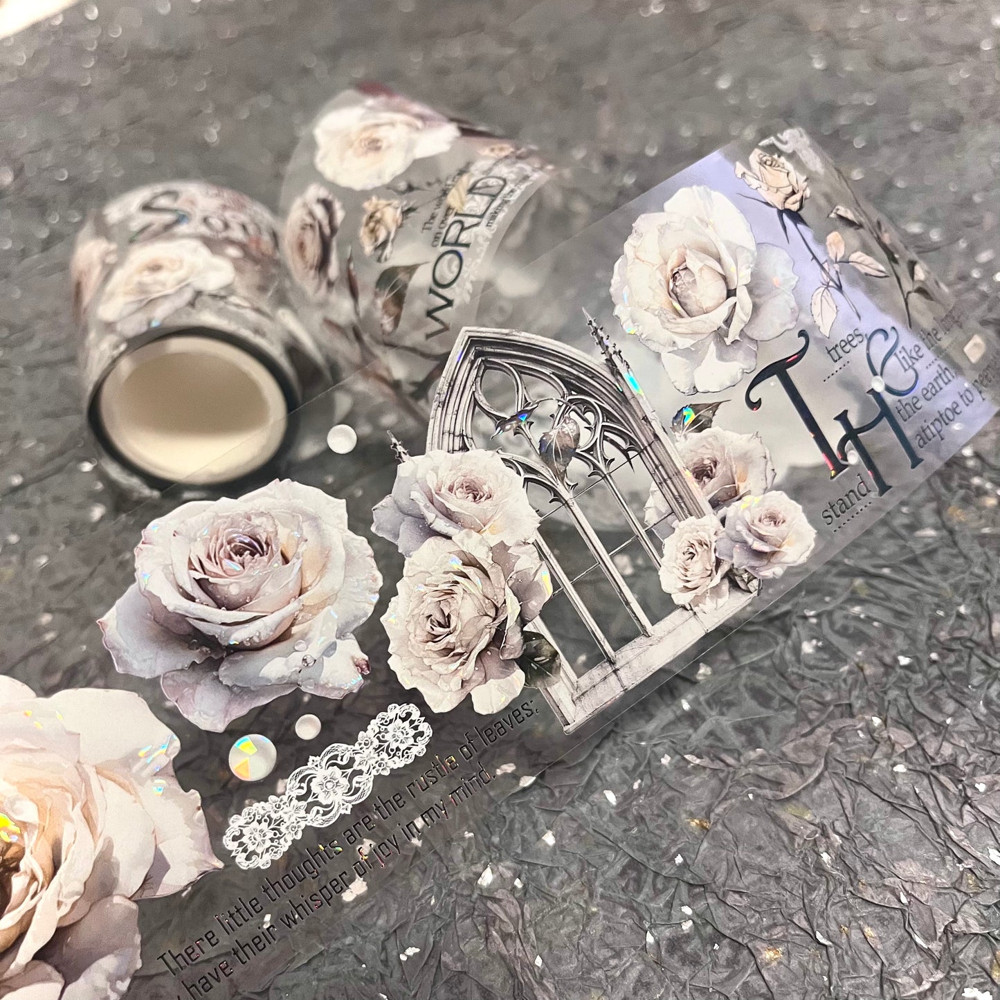 QYマステ廃盤品余剰分Tawny Rose 6cm×5M 貝殻光