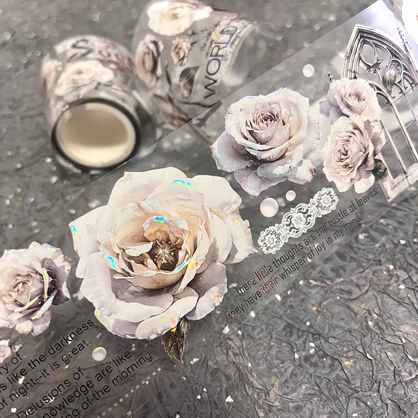 QYマステ廃盤品余剰分Tawny Rose 6cm×5M 貝殻光