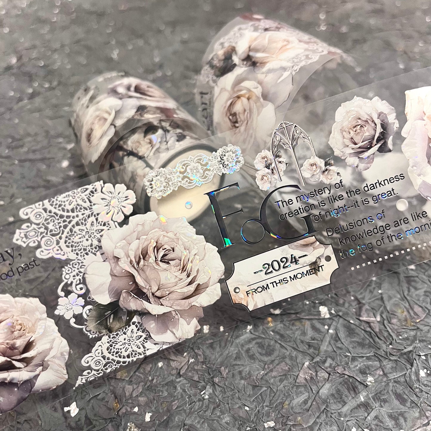 QYマステ廃盤品余剰分Tawny Rose 6cm×5M 貝殻光
