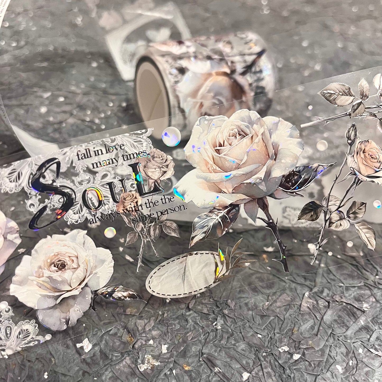 QYマステ廃盤品余剰分Tawny Rose 6cm×5M 貝殻光