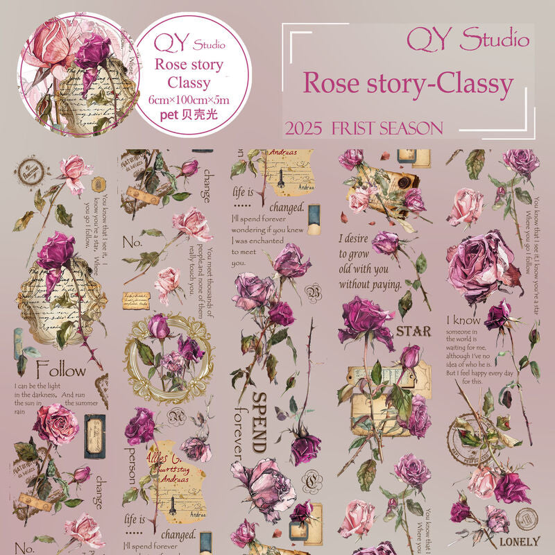 QYマステ❀Rose story-Classy 貝殻光