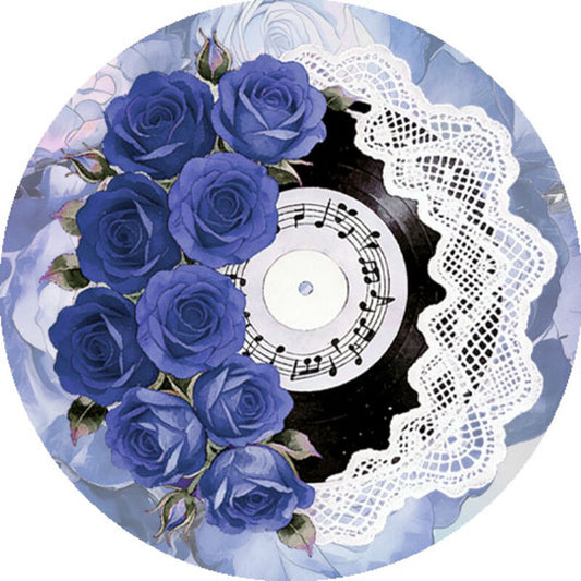 QYマステ2月新作Rosy Records-blue 6cm×5M 貝殻光