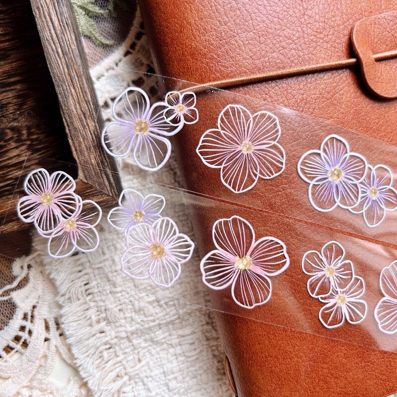 QYマステ8月新作Sketch Petals 3cm×5M（5色500cmループ） PET
