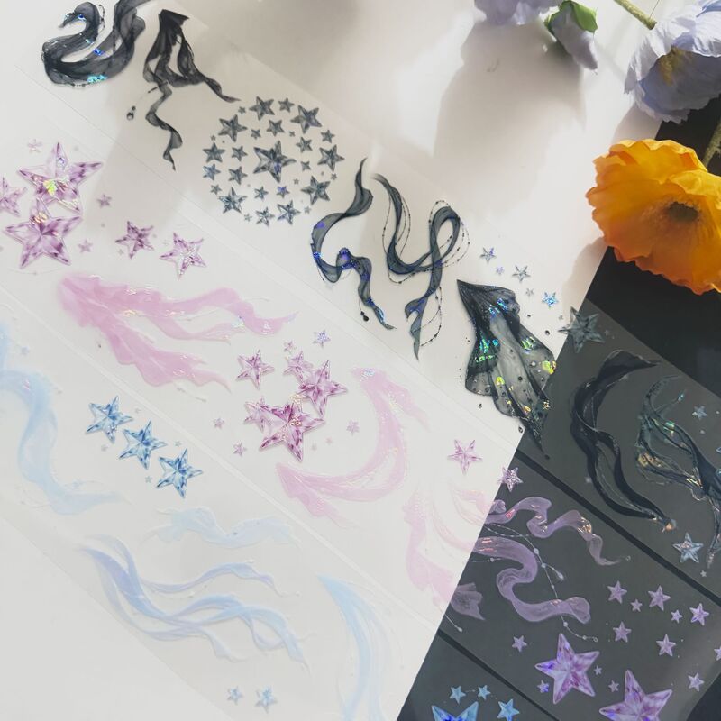 QYマステ7月新作 Stellar Veil 6cm×5M 貝殻光