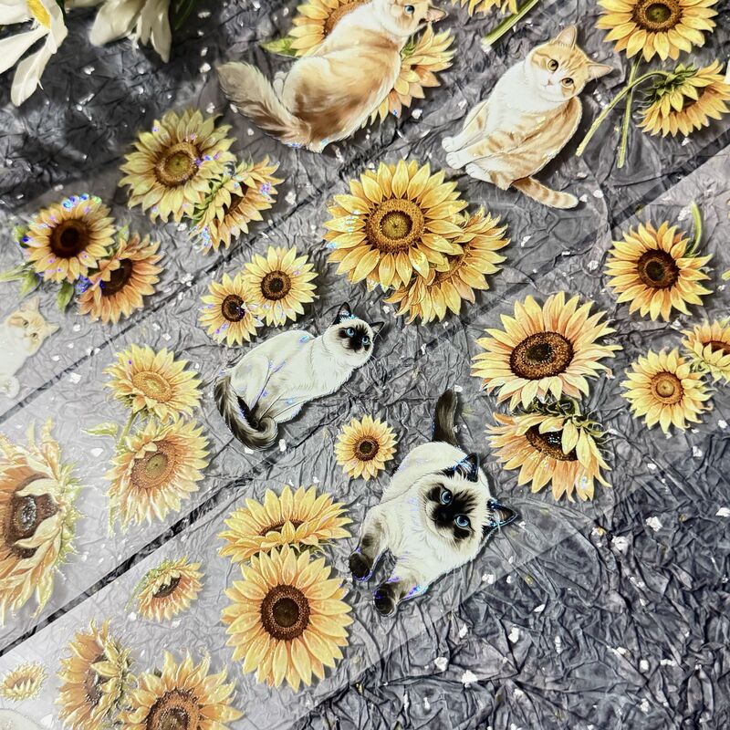 QYマステ8月新作Sunflower Haven 6cm×5M 貝殻光
