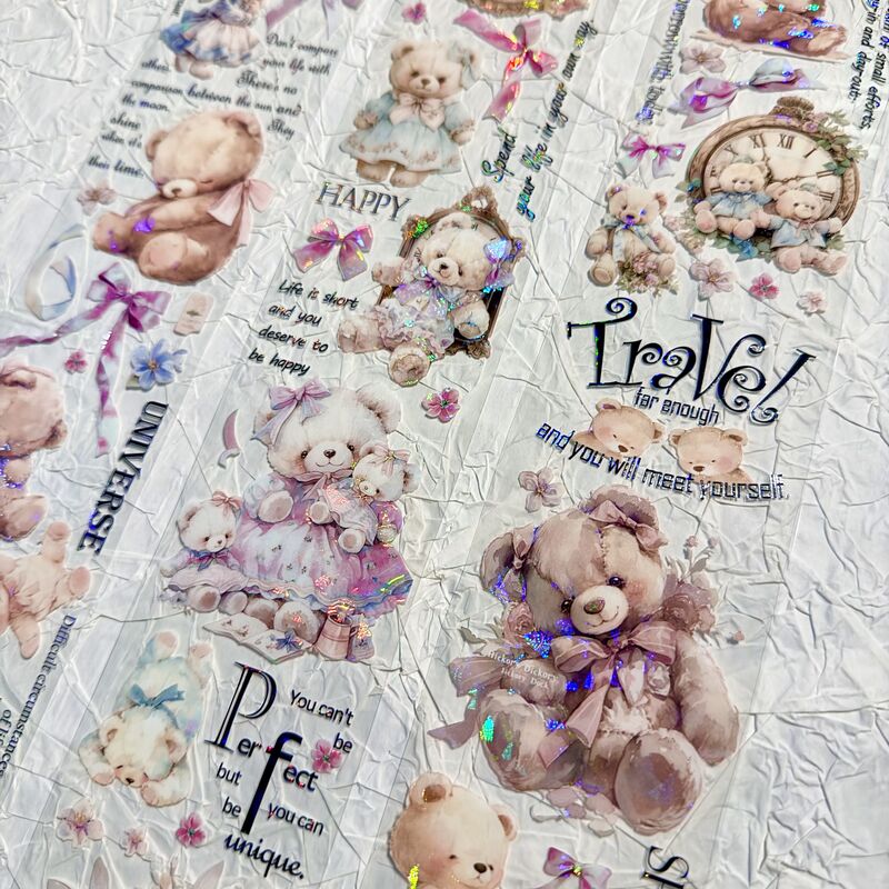 QYマステ★2月再販Sweet Bears 6cm×5M 貝殻光
