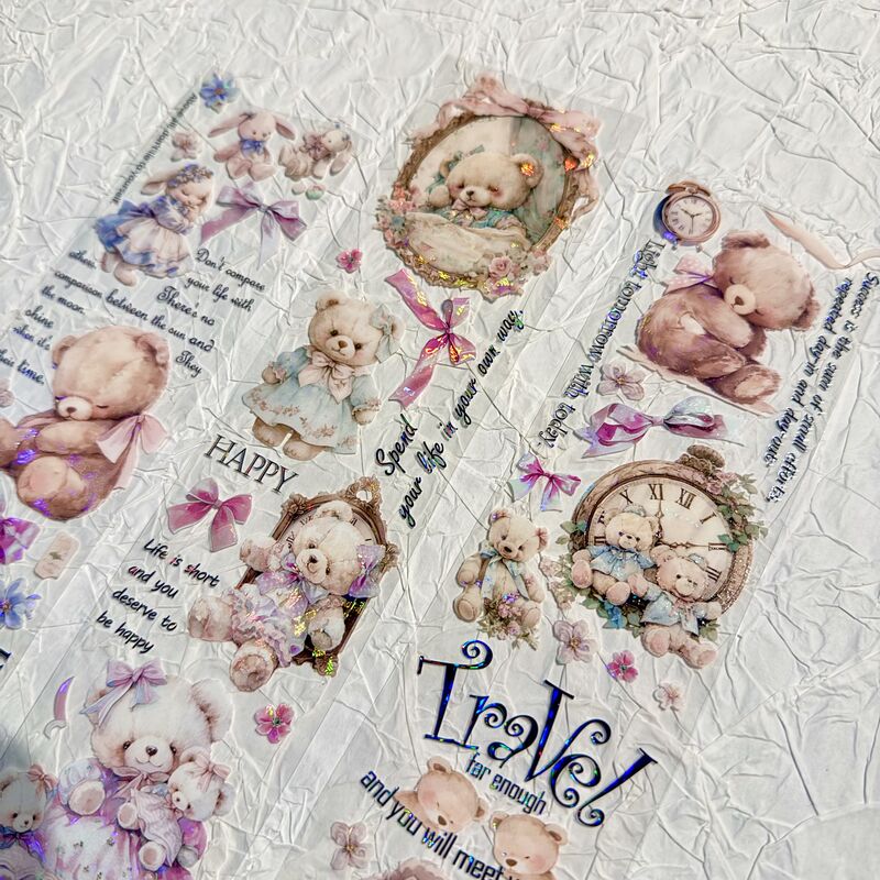 QYマステ★2月再販Sweet Bears 6cm×5M 貝殻光