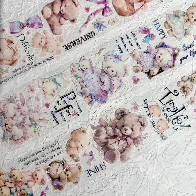 QYマステ★2月再販Sweet Bears 6cm×5M 貝殻光