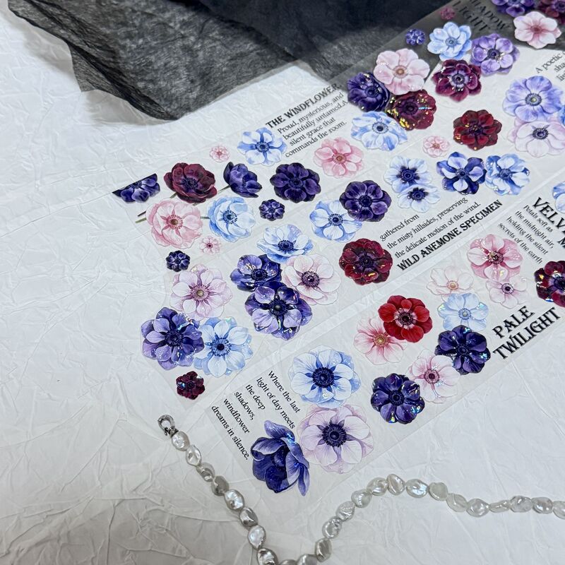 QYマステ10月新作Velvet Anemone 6cm×5M 貝殻光