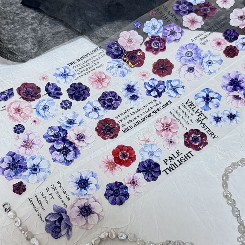 QYマステ10月新作Velvet Anemone 6cm×5M 貝殻光