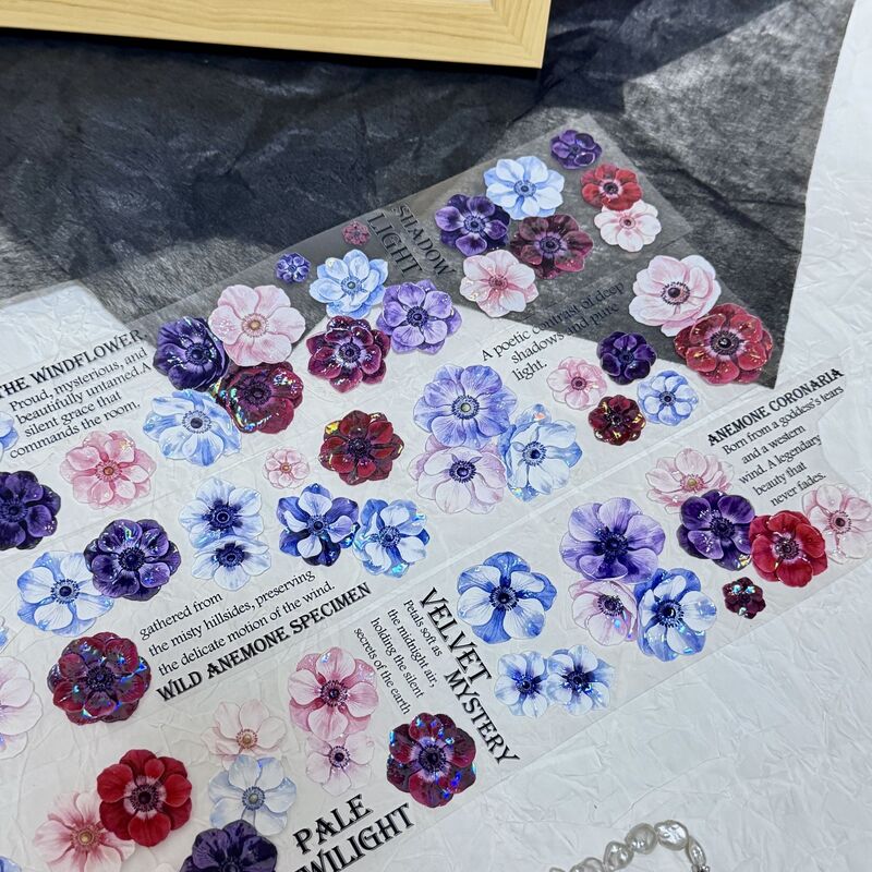 QYマステ10月新作Velvet Anemone 6cm×5M 貝殻光