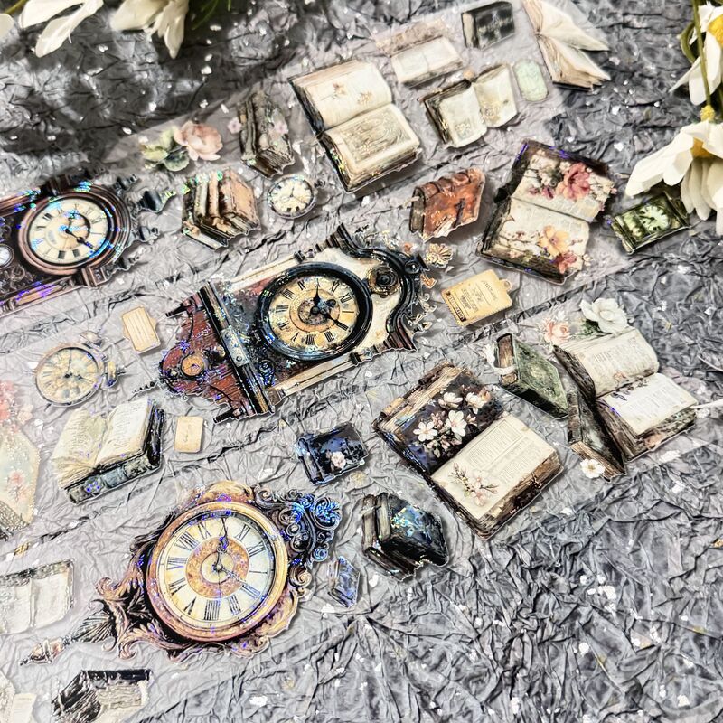 QYマステ8月新作Vintage Hour 6cm×5M 貝殻光